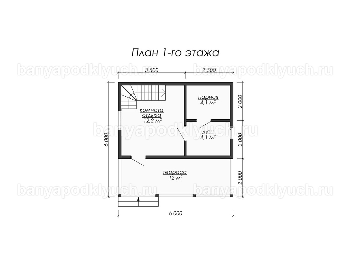 Каркасная баня 6x6 м Каркасная баня 6x6 м