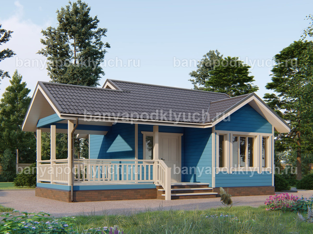Каркасная баня 9.5x7 м Каркасная баня 9.5x7 м