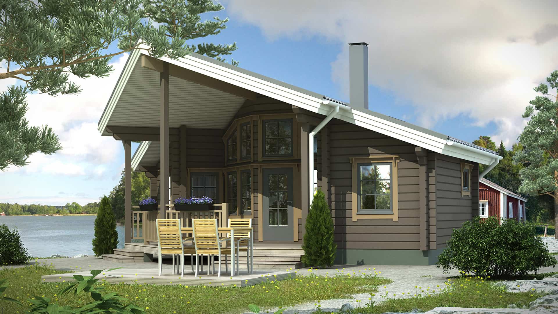 Дом из бруса 9×5 м Дом из бруса 9×5 м